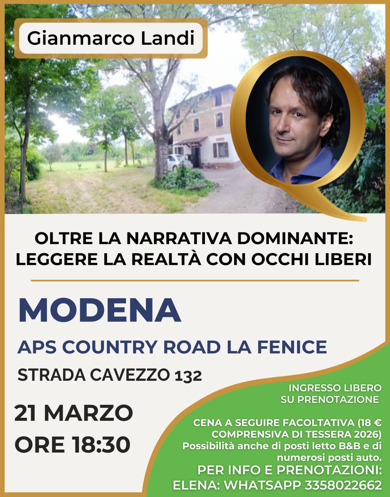 Locandina di Oltre la narrativa dominante: leggere la realtà con occhi liberi