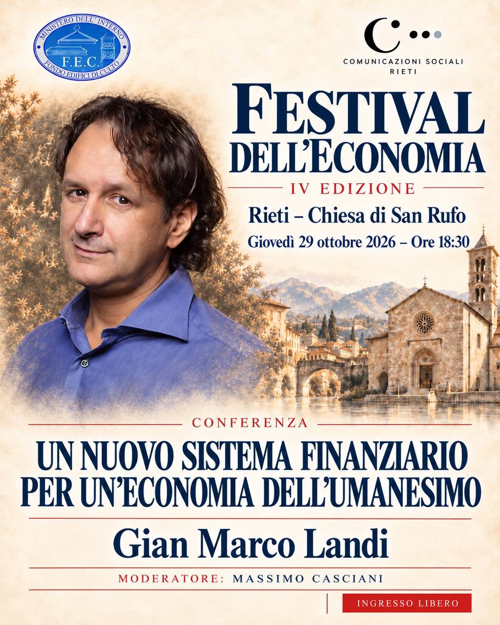 Locandina di Un nuovo sistema finanziario per un'economia dell'Umanesimo